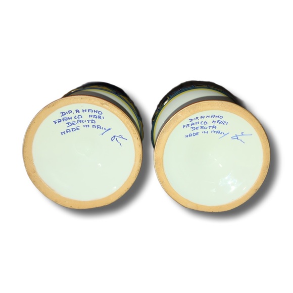 Pair of vintage Franco Mari wine goblets - Picture 5 of 5